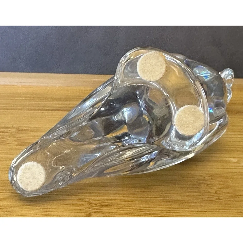 BACCARAT PARROT / 4‎ Inch Stunning French Crystal Figurine / Oiginal Sticker